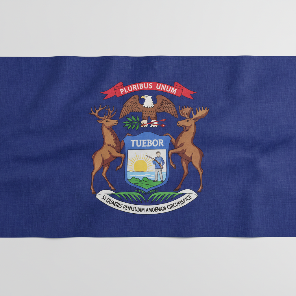 Michigan state flag