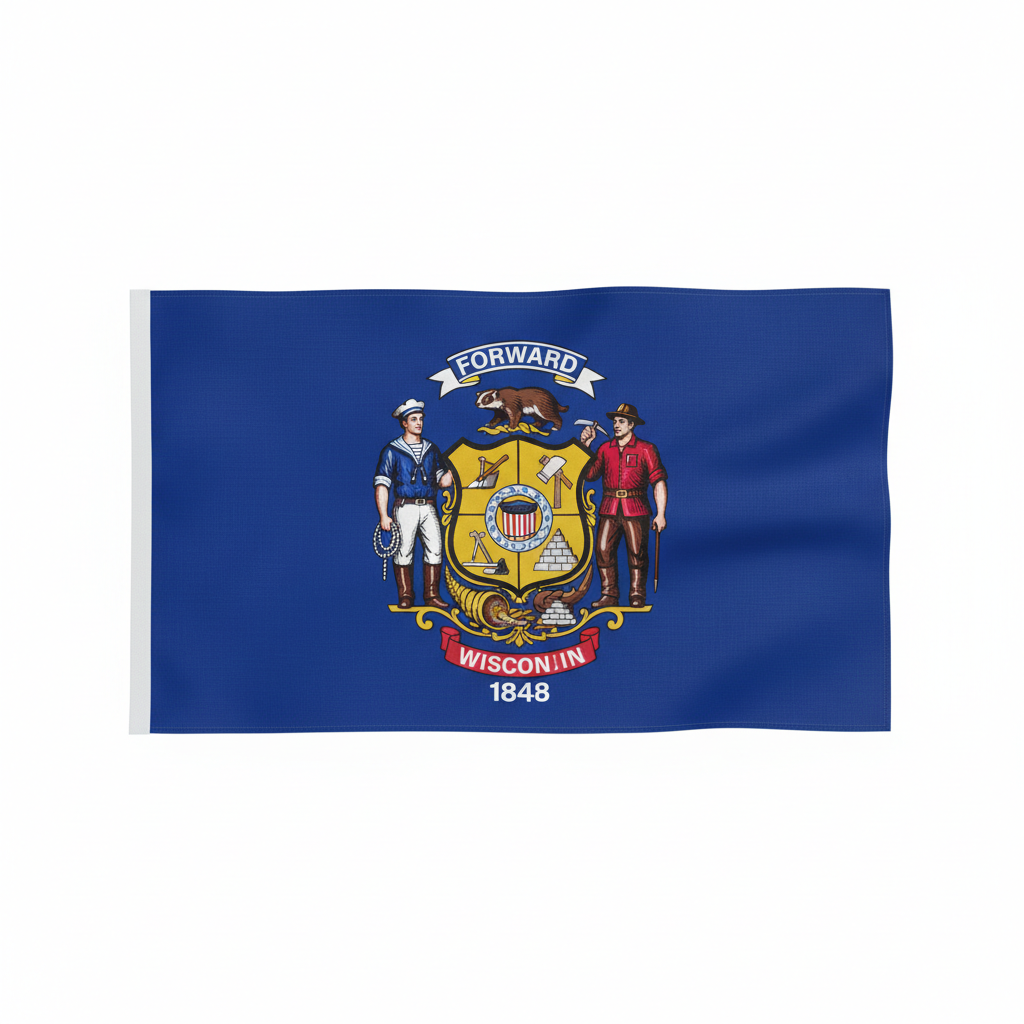 Wisconsin state flag